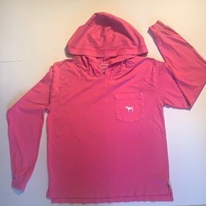 Pink by Victoria’s Secret long sleeve tee w/hoodie